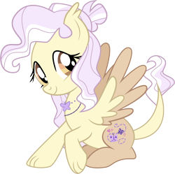 Size: 9654x9622 | Tagged: safe, artist:shootingstarsentry, derpibooru import, oc, oc only, oc:calamity (shootingstarsentry), hybrid, absurd resolution, colored wings, female, interspecies offspring, offspring, parent:discord, parent:fluttershy, parents:discoshy, simple background, solo, transparent background, two toned wings, wings