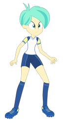 Size: 1900x3396 | Tagged: safe, artist:gmaplay, derpibooru import, tennis match, human, equestria girls, background human, clothes, school uniform, shorts, simple background, solo, transparent background