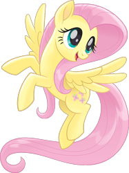 Size: 767x1025 | Tagged: safe, derpibooru import, fluttershy, pegasus, pony, my little pony: the movie, cute, female, flutterbadass, mare, official, render, shyabetes, simple background, solo, spread wings, transparent background, wings