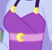 Size: 177x171 | Tagged: safe, derpibooru import, screencap, princess luna, vice principal luna, better together, equestria girls, the road less scheduled, the road less scheduled: celestia, armpits, clothes, cutie mark on clothes, dress, pictures of chests, sleeveless, straps, waistband