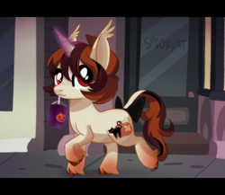 Size: 2880x2500 | Tagged: safe, artist:spookyle, derpibooru import, oc, oc:pumpkin patch, pony, unicorn, female, magic, mare, solo