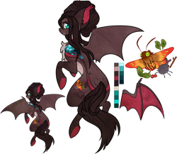 Size: 1280x1112 | Tagged: safe, artist:velnyx, derpibooru import, oc, oc only, oc:velvet wing, bat pony, pony, ear fluff, ears, fangs, female, mare, simple background, solo, spread wings, transparent background, underhoof, wings