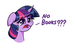 Size: 1498x965 | Tagged: safe, artist:zodiacx10, ponerpics import, twilight sparkle, pony, unicorn, dialogue, looking at you, meme, no bitches?