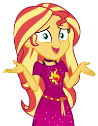 Size: 8574x11118 | Tagged: safe, artist:andoanimalia, derpibooru import, sunset shimmer, better together, equestria girls, spring breakdown, cruise outfit, geode of empathy, magical geodes, simple background, solo, transparent background, vector