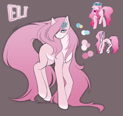 Size: 2328x2184 | Tagged: safe, artist:sparkie45, derpibooru import, oc, oc:eli, earth pony, pony, countershading, long mane, long tail, mane physics, pale belly, raised leg, redesign, solo, tail