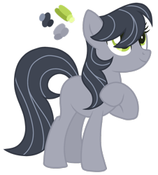 Size: 964x1066 | Tagged: safe, artist:monochrome-sunsets, derpibooru import, oc, oc only, earth pony, pony, female, magical lesbian spawn, mare, offspring, parent:limestone pie, parent:octavia melody, simple background, solo, transparent background