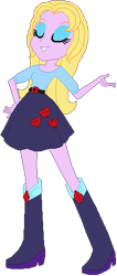 Size: 217x514 | Tagged: artist needed, safe, artist:selenaede, derpibooru import, oc, oc only, oc:amethyst aura, equestria girls, base used, belt, boots, clothes, high heel boots, shirt, shoes, simple background, skirt, solo, transparent background