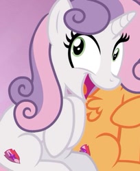 Size: 367x449 | Tagged: safe, derpibooru import, screencap, sweetie belle, growing up is hard to do, awesome face, cropped, faic, older, older sweetie belle