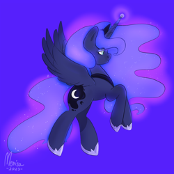 Size: 3000x3000 | Tagged: safe, artist:merisa, derpibooru import, princess luna, alicorn, pony, solo