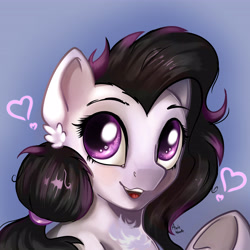 Size: 5055x5049 | Tagged: safe, artist:appleneedle, derpibooru import, oc, earth pony, pony, bust, chest fluff, commission, cute, heart, heart eyes, portrait, smiling, wingding eyes