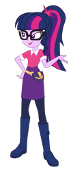 Size: 1900x4563 | Tagged: safe, artist:gmaplay, derpibooru import, sci-twi, twilight sparkle, equestria girls, music festival outfit, simple background, solo, transparent background