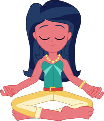 Size: 11958x13873 | Tagged: safe, artist:chrismc373, derpibooru import, desert sage, equestria girls, lotus position, meditating, simple background, solo, transparent background