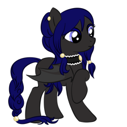 Size: 2000x2000 | Tagged: safe, artist:magicpebbles, derpibooru import, oc, bat pony, pony, choker, female, mare, simple background, solo, transparent background