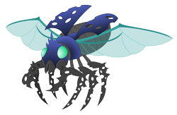 Size: 8036x5243 | Tagged: safe, artist:aleximusprime, derpibooru import, oc, changeling, insect, flurry heart's story, changeling combiner, changeling oc, combine, combiner, compound eyes, elytron, fusion, half-life, headcanon, insect wings, mandibles, merged form, simple background, transparent background, wings