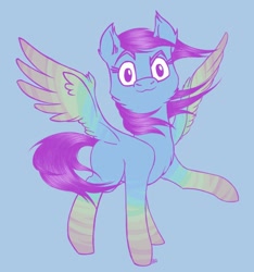 Size: 1008x1076 | Tagged: safe, alternate version, artist:buttersflutterscotch, derpibooru import, rainbow dash, pony, alternate hair color, colored wings, gradient legs, multicolored wings, solo, wings