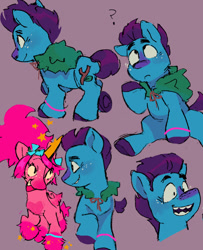 Size: 640x789 | Tagged: safe, artist:umbrellascribbles, derpibooru import, pony, branch (trolls), dreamworks trolls, ponified, queen poppy, species swap