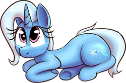 Size: 1330x879 | Tagged: safe, artist:xppp1n, derpibooru import, trixie, unicorn, female, lying down, mare, simple background, solo, transparent background