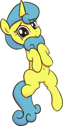 Size: 211x419 | Tagged: safe, artist:algoatall, derpibooru import, lemon hearts, pony, unicorn, background pony, belly button, female, mare, simple background, smiling, solo, transparent background