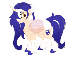 Size: 3600x2700 | Tagged: safe, artist:gigason, derpibooru import, oc, oc only, oc:starry apple, pony, unicorn, curved horn, female, horn, magical lesbian spawn, mare, obtrusive watermark, offspring, parent:applejack, parent:moonlight raven, simple background, solo, transparent background, unshorn fetlocks, watermark