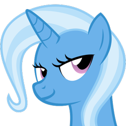 Size: 484x484 | Tagged: safe, artist:the smiling pony, derpibooru import, trixie, pony, unicorn, .svg available, bust, simple background, smiling, smug, solo, svg, transparent background, vector