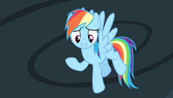 Size: 1266x720 | Tagged: safe, derpibooru import, screencap, rainbow dash, pony, equestria games (episode), friendship express, locomotive, solo, steam locomotive, train