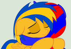 Size: 2569x1771 | Tagged: safe, artist:stephen-fisher, derpibooru import, oc, oc only, oc:flare spark, oc:stephen (stephen-fisher), alicorn, pegasus, pony, eyes closed, female, hug, male, simple background