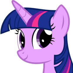 Size: 500x500 | Tagged: safe, artist:the smiling pony, derpibooru import, twilight sparkle, pony, unicorn, .svg available, looking at you, simple background, smiling, solo, svg, transparent background, vector