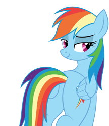 Size: 4018x4658 | Tagged: safe, artist:mlptmntfan2000, derpibooru import, rainbow dash, pegasus, pony, butt, butt touch, female, flank, hoof on butt, lidded eyes, plot, rainbutt dash, sexy, simple background, smiling, solo, transparent background