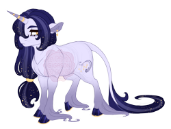 Size: 3600x2700 | Tagged: safe, artist:gigason, derpibooru import, oc, oc:glinting night, pony, unicorn, female, magical lesbian spawn, mare, offspring, parent:moonlight raven, parent:twilight sparkle, solo, unshorn fetlocks