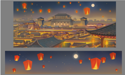 Size: 1080x650 | Tagged: safe, derpibooru import, background, lantern festival, my little pony: the adventures of daming palace, no pony