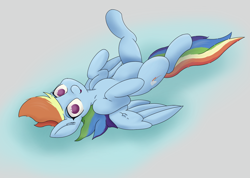 Size: 4410x3137 | Tagged: safe, artist:jellyworm, derpibooru import, rainbow dash, belly, female, lying down, mare, on back, solo