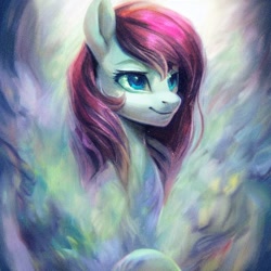 Size: 512x512 | Tagged: safe, ai content, derpibooru import, generator:stable diffusion, machine learning generated, pony, bust, portrait, random pony, solo