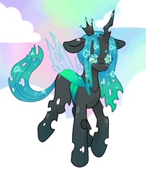 Size: 1440x1719 | Tagged: safe, artist:ibbledribble, derpibooru import, queen chrysalis, changeling, changeling queen, alternate versions at source, solo