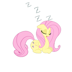 Size: 2048x2048 | Tagged: safe, artist:boneappleteeth, derpibooru import, fluttershy, pegasus, pony, female, mare, onomatopoeia, simple background, sleeping, solo, sound effects, transparent background, zzz