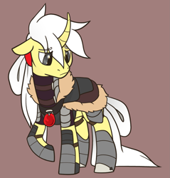 Size: 1225x1280 | Tagged: safe, artist:askalton, artist:llimus, derpibooru import, oc, oc only, oc:alton, pony, unicorn, armor, male, solo, stallion