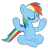 Size: 766x800 | Tagged: safe, artist:benpictures1, rainbow dash, pegasus, pony, best pony, cute, dashabetes, female, inkscape, lotus position, mare, meditating, simple background, solo, transparent background, vector