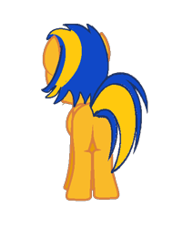 Size: 456x538 | Tagged: safe, artist:mlpfan3991, derpibooru import, oc, oc only, oc:flare spark, pegasus, pony, butt, female, flarebutt, rear view, simple background, solo, transparent background