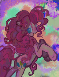 Size: 2160x2800 | Tagged: safe, artist:dddddaxie998839, derpibooru import, pinkie pie, earth pony, pony, butt, female, mare, plot, rearing, solo