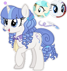 Size: 1557x1662 | Tagged: safe, artist:xxcheerupxxx, derpibooru import, coco pommel, rarity, oc, pony, unicorn, female, magical lesbian spawn, mare, offspring, parent:coco pommel, parent:rarity, parents:marshmallow coco, simple background, transparent background