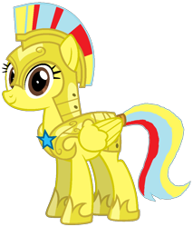 Size: 890x1045 | Tagged: safe, artist:star-armour95, derpibooru import, oc, oc:michelle lightheart, pegasus, pony, armor, female, guardsmare, mare, royal guard, simple background, smiling, solo, transparent background