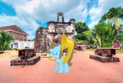 Size: 1585x1080 | Tagged: safe, artist:xalcer13, derpibooru import, beauty brass, earth pony, pony, a-famosa, female, irl, malacca, malaysia, photo, ponies in real life, solo, southeast asia