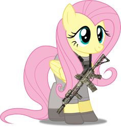 Size: 2531x2666 | Tagged: safe, artist:dashiesparkle, artist:edy_january, derpibooru import, edit, fluttershy, pegasus, pony, armor, assault rifle, body armor, boots, call of duty, call of duty: modern warfare 2, clothes, combat knife, gloves, gun, hk416, knife, m416, military, military pony, modern warfare, rifle, shirt, shoes, simple background, soldier, soldier pony, solo, special forces, tactical, tactical pony, tactical vest, task forces 141, transparent background, united states, vector, vector edit, vest, weapon