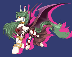 Size: 2158x1737 | Tagged: safe, artist:thurder2020, derpibooru import, bat pony, pony, camula, ponified, species swap, yu-gi-oh!, yu-gi-oh! gx