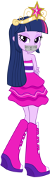 Size: 746x2626 | Tagged: artist needed, source needed, safe, derpibooru import, twilight sparkle, twilight sparkle (alicorn), alicorn, equestria girls, big crown thingy, element of magic, gag, jewelry, regalia, simple background, solo, tape, tape gag, transparent background