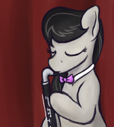 Size: 900x1001 | Tagged: safe, artist:ahorseofcourse, derpibooru import, octavia melody, earth pony, bass clarinet, solo