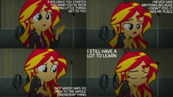 Size: 2000x1125 | Tagged: safe, derpibooru import, edit, edited screencap, editor:quoterific, screencap, sunset shimmer, equestria girls, rainbow rocks, solo