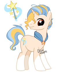 Size: 2632x2827 | Tagged: safe, artist:dixieadopts, derpibooru import, oc, oc:golden sunrise, pony, unicorn, blaze (coat marking), closed mouth, coat markings, collar, facial markings, freckles, head turn, male, offspring, parent:sunburst, parent:trixie, parents:trixburst, red eyes, simple background, smiling, socks (coat marking), solo, stallion, standing, transparent background