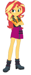 Size: 1900x4571 | Tagged: safe, artist:gmaplay, derpibooru import, sunset shimmer, equestria girls, equestria girls series, holidays unwrapped, spoiler:eqg series (season 2), bedroom eyes, cute, o come all ye squashful, shimmerbetes, simple background, solo, transparent background