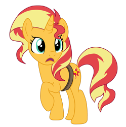 Size: 1900x1910 | Tagged: safe, artist:gmaplay, derpibooru import, sunset shimmer, pony, unicorn, equestria girls, mirror magic, spoiler:eqg specials, cute, shimmerbetes, simple background, solo, sunset shimmer day, transparent background, vector
