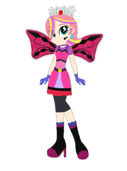 Size: 465x624 | Tagged: safe, artist:selenaede, artist:user15432, derpibooru import, human, equestria girls, g4, barely eqg related, base used, belt, boots, clothes, costume, crossover, crown, dress, ear piercing, earring, equestria girls style, equestria girls-ified, fairy, fairy wings, fairyized, final fantasy, gloves, glowing, glowing wings, halloween, halloween costume, hallowinx, high heel boots, high heels, holiday, jewelry, looking at you, piercing, pink dress, pink wings, regalia, shoes, simple background, smiling, sparkly wings, transparent background, white mage, wings, winx, winx club, winxified